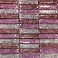 Skleněná mozaika růžová MSR204